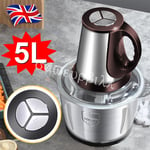 5L Electric Meat Grinder 500W Mincer Mixer Food Chopper Kitchen Mincing Machine