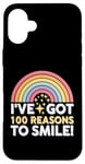 iPhone 16 Plus 100th Day of School I've Got 100 Reasons To Smile Case