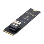 chenyang CY Slimline SAS PCIe SSD Adaptateur NGFF M-Key NVME vers U.2 U2 Kit SFF-8639 vers SFF-8654 SAS PCIe SSD pour carte mère Black