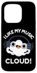 iPhone 15 Pro I Like My Music Cloud Funny Weather Puns Case