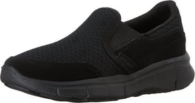 Skechers Boys Equalizer Trainers Black School Memory Foam Size UK 10 Sport Shoes