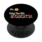 "Tally The Elf: NAUGHTY!" Innocent Funny Christmas Holiday PopSockets Adhesive PopGrip