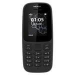 Original Set Nokia 105 Dual Sim 2017 Official Warranty Black