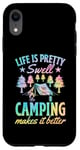 Coque pour iPhone XR La vie est plutôt belle, le camping rend les choses meilleures