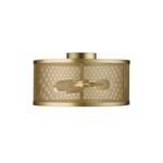 Searchlight 2843-3GO Fishnet 3 Light, flush, matt gold