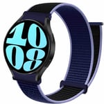 Nylon armbånd No-Gap Samsung Galaxy Watch 6 (40mm) - Midnight Blue