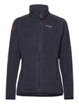 Bergans Hareid Fleece W Jacket Nohood Marinblå