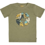Fjällräven Kids Forest Findings T-shirt (Beige (LIGHT OLIVE/622) 128 cm)