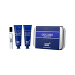 MontBlanc  ExplorerUltraBlue Grooming KitSet EDP7.5ML+FaceCream30ML+CleansingGel