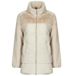 Only Dunjackor ONLWANJA FUR PUFFER MIX COAT CC OTW Beige dam