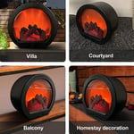 LED Fireplace Lantern LED Desk Stove Decorative Lantern Touch Switch