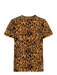 Basic Leopard Ss Tee Brown Mini Rodini