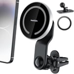 Support De Téléphone Magnétique Réglable À 360 ° Pour Voiture Compatible Avec Iphone 13 12 Pro Mini Mag Safe Coque Et Tous Les Téléphones Anneau En Métal