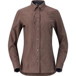 Norrøna Tamok Wool Plain Shirt W'S Deep Taupe Melange