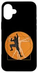 iPhone 16 Plus Vitruvian Human Bolder Bouldering Rock Climber Case