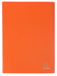 Exacompta - Réf. 88224E - Carton de 20 Protège-documents OPAK - 20 pochettes cristal lisse - 40 vues - pour format A4 - dimensions 24 x 32 cm - couverture en polypro semi-rigide - couleur orange