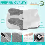 Cervical Memory Foam Pillow for Neck & Shoulder Pain, Adjustable Ergonomic Desig