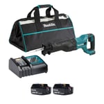 Makita DJR186RGE-2 18v LXT Reciprocating Saw (2x6Ah)