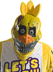 Rubie's Costume Co. Men's Five Nights at Freddy's Nightmare Chica 3/4 Mask, As Shown, One size