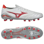 Mizuno Morelia Neo Iv Beta Made In Japan Fg/ag Charge - Vit/radiant Red, storlek 40½