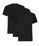 Ted Baker Mens 3-Pack Breathable Cotton Stretch Crew Neck T-Shirt, Size M Black