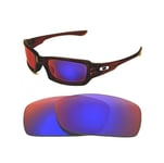 NEW POLARIZED REPLACEMNT  LIGHT +RED LENS FOR OAKLEY SLIVER STEALTH SUNGLASSES