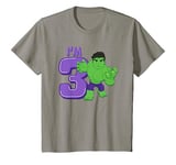 Youth Marvel Hulk Cute Hulk 3rd Birthday I'm 3 T-Shirt