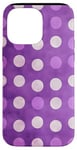 Coque pour iPhone 14 Pro Max Motif à pois vintage Queretaro Mexico Violet