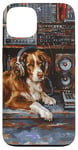 Coque pour iPhone 13 Nova Scotia Retriever Toller Peinture chien amateur de musique