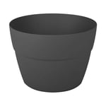 EDA - Jardinière Pot cavalier Cancun 30cm - Anthracite Plastiques