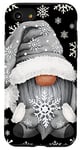 Coque pour iPhone SE (2020) / 7 / 8 Cool Grey Goth Gnome With Cute Snowflake Pattern For Winter