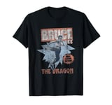 Bruce Lee The Dragon High Flying Action Distressed T-Shirt