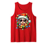 Dabbing Daruma Doll Japan Sunglasses Cute Christmas Xmas Tank Top