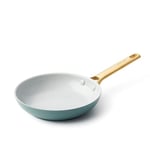 GreenPan Padova Reserve Poêle à Frire Antiadhésive en Céramique Saine Anodisée Dure 20 cm, Sans PFAS, Induction, Poignée Dorée, Lavable au Lave-Vaisselle, Va au Four, Bleu Fumé