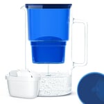 Wessper Carafe en verre avec 1 filtre à eau compatible avec Brita Maxtra Eau ...