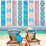 BOAO WAD-Boao-1740664 Lot de 8 élastiques Coupe-Vent pour chaises de Plage, croisière, Salon, Piscine, Accessoires d'été (Style Tortue de mer, 40 x 5 cm), WAD-Boao-1740664