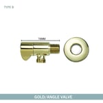 Douille murale en laiton pour douche,robinet d'angle,filetage externe,accessoires de baignoire,noir,G1,2"" - Type Gold B