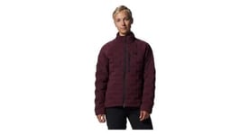 Veste femme mountain hardwear stretchdown rouge