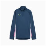 PUMA Träningströja IndividualBlaze 1/4 Blixtlås - Navy/Electric Lime/Rosa Dam, storlek XX-Large