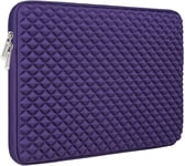 Rainyear Housse 16 Pouces Ordinateur Portable Mousse De Diamant Protection Sacoche Rembourré Laptop Sleeve Anti-Chocs Sac Compatible Avec 16 Macbook Pro M1 Max Spécialement Pour A2141 A2485(Violet)