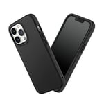 RHINOSHIELD Case Compatible with [iPhone 13 Pro] | SolidSuit - Shock Absorbent Slim Design Protective Cover with Premium Matte Finish 3.5M/11ft Drop Protection Changeable Camera Rings - Classic Black