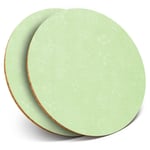 2 x Coasters - Mint Green Science Atom Print Chemistry Physics  #45742