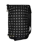 Vans Off The Wall Adjustable Straps Black Printed Womens Bag VVU2CQK - Black/White - One Size