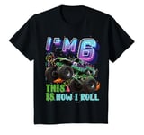 Youth Kids 6 Year Old Tee 6th Birthday Boy Monster Truck Car T-Shirt