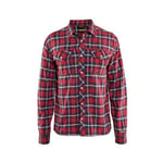 Rutig Skjorta Blåkläder 5689 Röd/marinblå Strl S