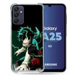 Cokitec Coque Renforcée pour Samsung Galaxy A25 5G Manga My Hero Academia Deku