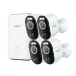 Reolink Argus 3 Pro 2K 4-pack med Home Hub (Fyndvara - Klass 1)