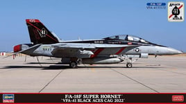 1:72 HASEGAWA Fa-18F Super Hornet, Vfa 41 Black Aces Cag Kit HA02429