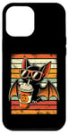 Coque pour iPhone 15 Pro Max Trick or Treat Chauve-souris mignonne Hipster Latte Funny Halloween