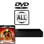 Panasonic Blu-ray Player DP-UB150EB-K MultiRegion for DVD inc Incredibles 2 UHD